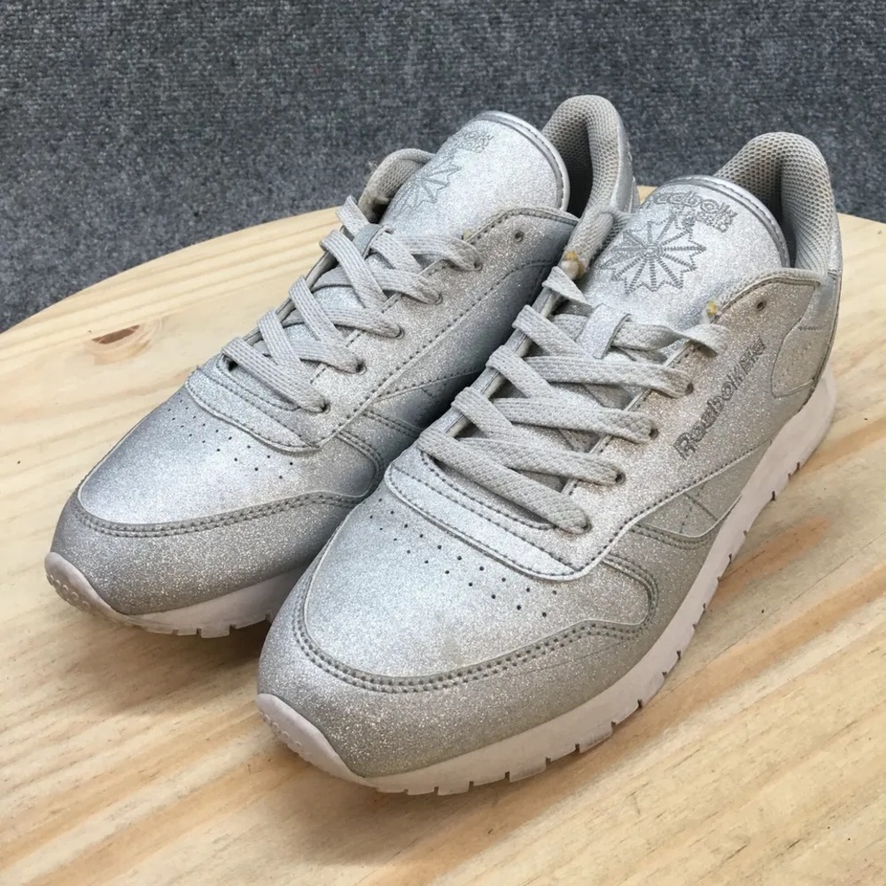 Silver Classics Glitter Reebok Sneakers